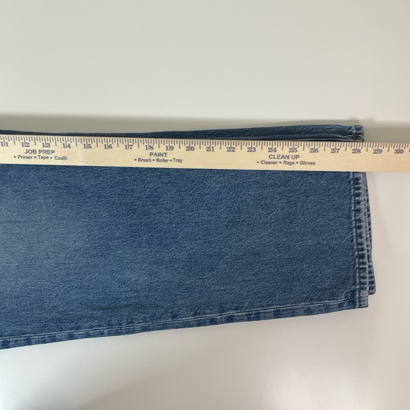 MADEWELL Sz 29 Medium Wash Button Fly Low Slung Straight Jeans 5 Pocket Style - Picture 5 of 8